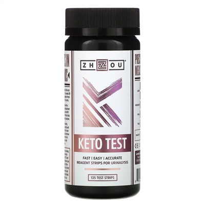 Zhou Nutrition, Kето тест, 125 тест-полосок