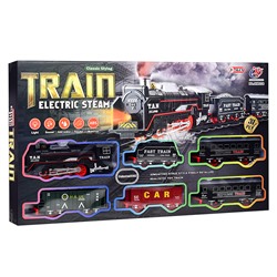 Железная дорога "Train electric steam-3" в коробке