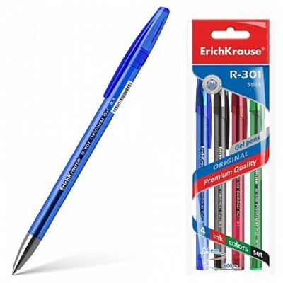 Набор гелевых ручек  4цв 45157 R-301 Original Gel ErichKrause