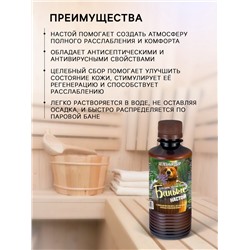 Настой для бани целебный Laboratory Katrin с эфирным маслом мяты, экстрактами лаванды и можжевельника, 250 мл