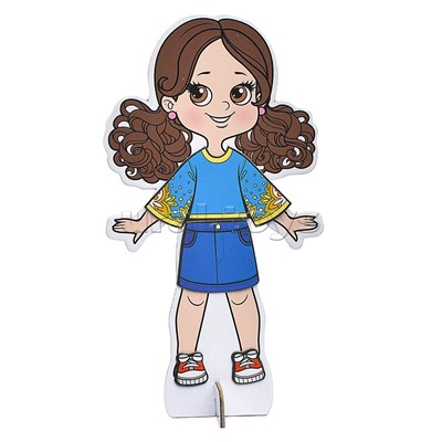 Магнитная игра. Одень куклу. Модница Злата