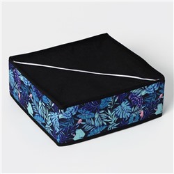 Органайзер для хранения белья Доляна «Тропики», 16 ячеек, 27×25×10 см, синий