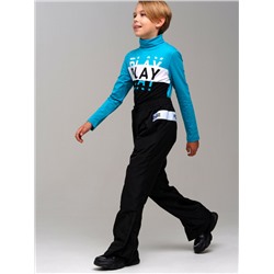 Брюки текстильные с полиуретановым покрытием утепленные флисом для мальчиков