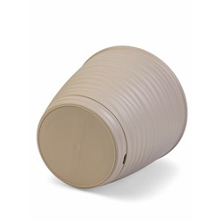 Горшок для цветов с поддоном Saffron, 9.1 л, d=26.7 см, h=24.5 см, пластиковый, бежевый