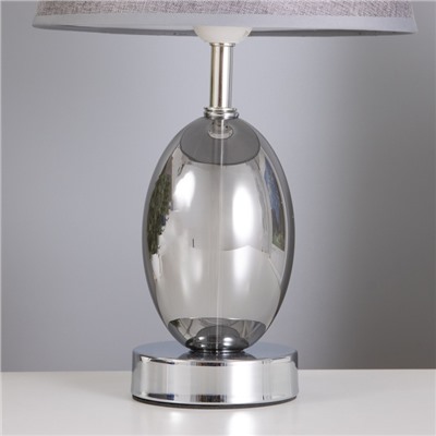 Лампа настольная «Изольда» 1×40 Вт Е27 дымчатый 22.5×22.5×38 см