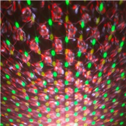 Световой прибор «Волны» 10.5 см, лазер, динамик, пульт ДУ, 5 В, свечение мульти