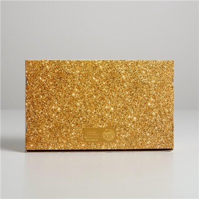 Коробка для эклеров с вкладышами новогодняя - 5 шт. Happy New Year, 25×15×7 см