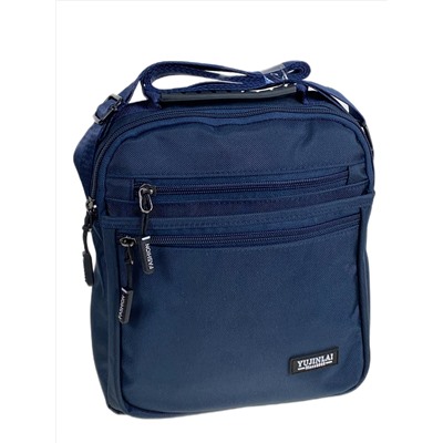 Сумка мужская через плечо текстильная, цвет синий