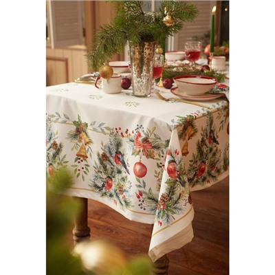 Скатерть новогодняя «Этель» Christmas bells, 150×110±2 см с ГМВО, 100% хлопок, саржа 190 г/м²