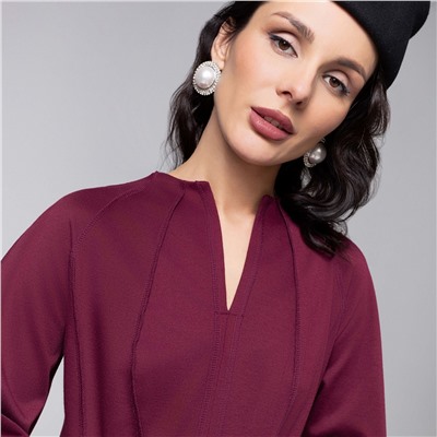 Платье-футляр со швами наружу, Больше, чем просто платье (винное)