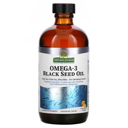 Nature's Answer, Omega-3 with Black Seed Oil,  Orange, 8 fl oz (240 ml)
