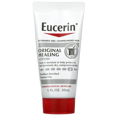 Eucerin, Original Healing Lotion, Fragrance Free, 1 fl oz (30 ml)