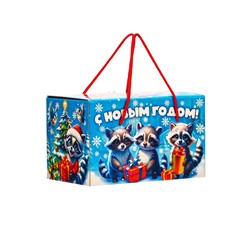 Сладкий новогодний подарок «Еноты и друзья», детский, 1000 г