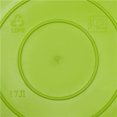Корзина для белья мягкая, 17 л, d=33 см, h=24.5 см, ярко-зелёная