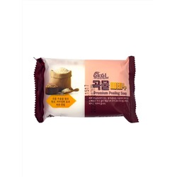 EKEL - МЫЛО ОТШЕЛУШИВАЮЩЕЕ С ЭКСТРАКТОМ ЗЕРНОВЫХ КУЛЬТУР PREMIUM PEELING SOAP GRAIN, 150 ГР