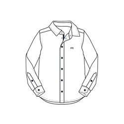 Рубашка текстильная для мальчиков (slim fit)