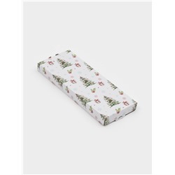 Подставка под ложку новогодняя Доляна «Снегири на ветке», 21.5×7.5×1.5 см, стекло, белая, голубая