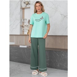 Футболка с принтом свободная эластичная из премиального хлопка