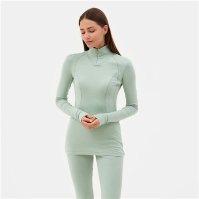 Термобельё женское (лонгслив, лосины) MINAKU, изумруд, размер 46