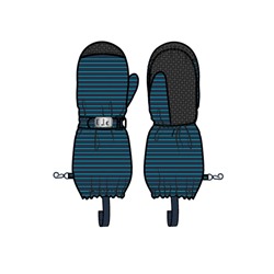 Варежки текстильные для мальчиков