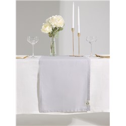 Дорожка на стол «Этель» Home 40×146 см, 100% хлопок, саржа 190 г/м², светло-серая