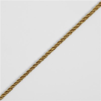 Нить для плетения, d=4 мм, 15±1 м, цвет золотой