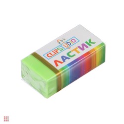 Ластик прямоугольный 3x1,5x1,1см,4 цвета