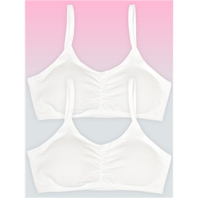 4408-01 Топ для девочки подростковый белый (BAYKAR)