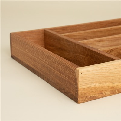 Лоток для столовых приборов SL Home, 34×25×5 см, дуб