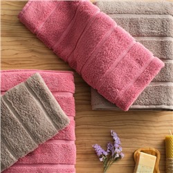 Полотенце махровое Love Life «Ария» 70×140 см, пыльная роза, 100% хл, микро-коттон, 450 г/м²