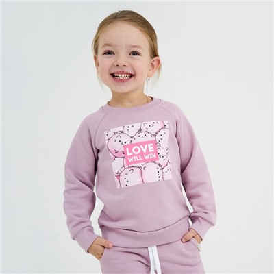 Джемпер для девочки KAFTAN: Dream, размер 30 (98-104 см), лиловый