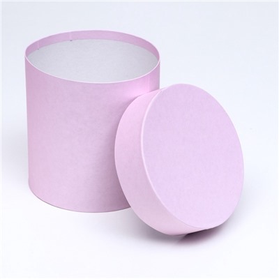 Набор круглых подарочных коробок 5 в 1 «Пыльная роза», 20×20 - 15×15