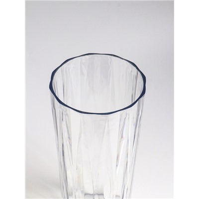 Ваза «Венера», лучики, 25.5×11.5 см, пластик, прозрачная