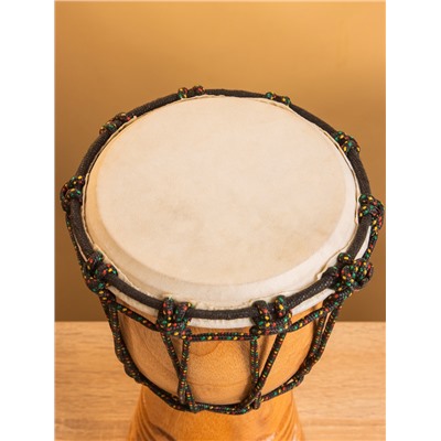 Сувенирный музыкальный инструмент «Барабан Джембе», 25 см, дерево махагон