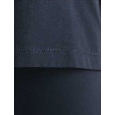 Футболка с принтом свободная эластичная из премиального хлопка