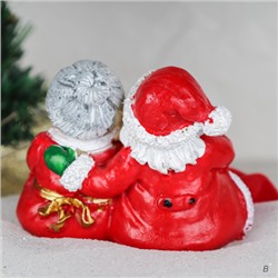 Фигурка Бабушка и Дедушка мороз, висячие ножки / CHR243 /уп 96/Новый год