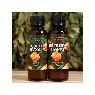 Новогодний набор ароматизаторов «Сочного Нового Года», в подарочной коробке, апельсин, кедр, 2 шт. по 100 мл