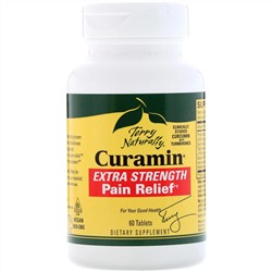 Terry Naturally, Curamin, обезболивающее повышенной силы действия, 60 таблеток