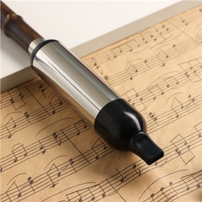 Флейта Music Life 52 см, с узорами, тональность B, бамбук, разборная