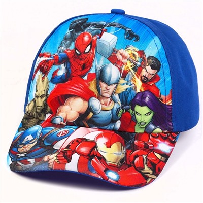 Кепка детская для мальчика, размер 52-54, Мстители
