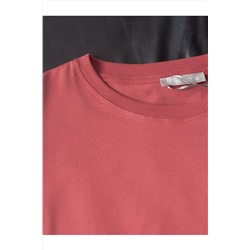 Базовый лонгслив из премиального хлопка с эластаном VILATTE, 1228145