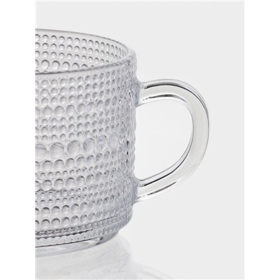 Набор кружек Couple, 400 мл, 2 шт., стекло, прозрачный