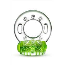Зеленое эрекционное виброкольцо Arouser Vibrating C-Ring