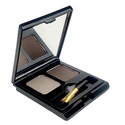 L‘OCEAN Тени для бровей / Eye Brow Cake, 02 Light Brown + Brown