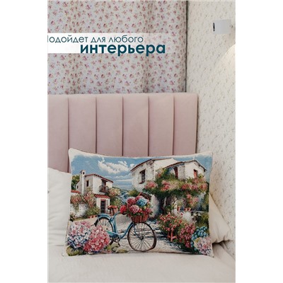 Наволочка декоративная 65х45 Роза бежевый НАТАЛИ, 1179330