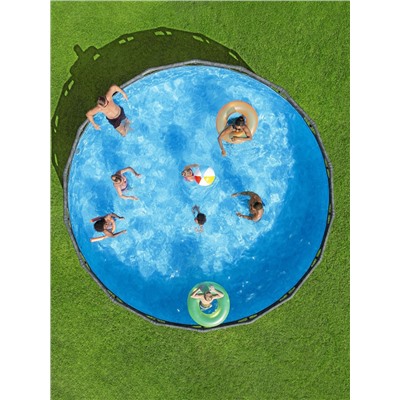 Бассейн каркасный Steel Pro Max, 549×132 см, фильтр-насос, лестница, тент, круглый, 561KC Bestway