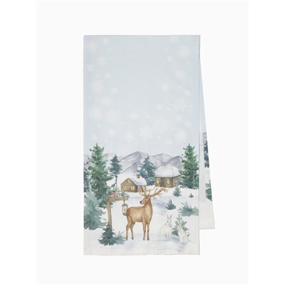 Дорожка новогодняя на стол «Этель» Forest animals 40×147 ± 5 см, 100% хл, саржа 190 г/м²