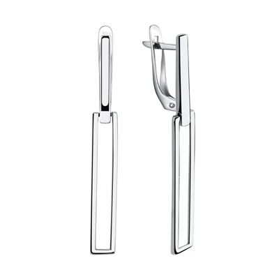 Серьги из серебра без вставки, Л-11766