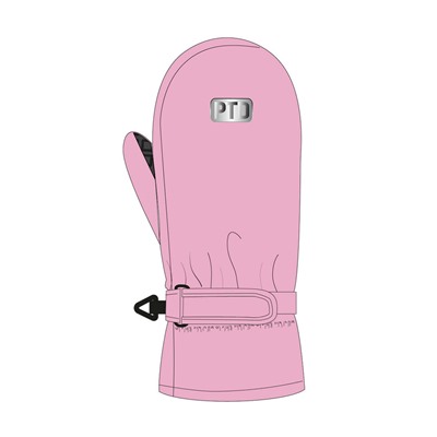 Варежки текстильные для девочек