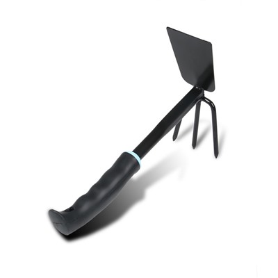 Мотыжка комбинированная, длина 30 см, 3 зубца, пластиковая ручка, Greengo